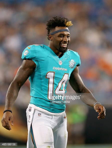 during their game at Bank of America Stadium on August 22, 2015 in Charlotte, North Carolina.